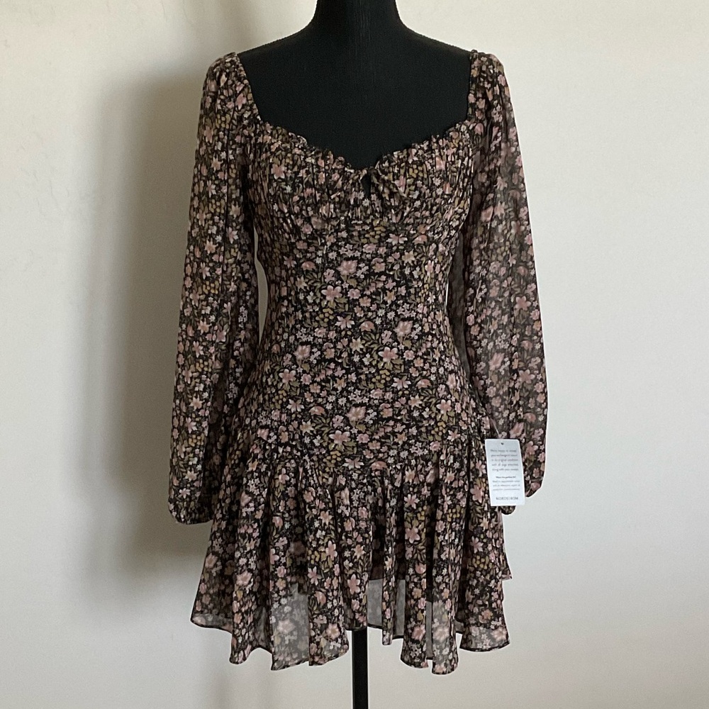 Lush floral mini dress